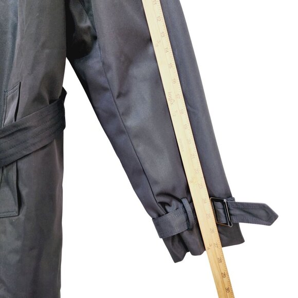 BGSD Women&#39;s Gabby Black Mid Length Trench Coat Size  XXL New - Picture 6 of 15